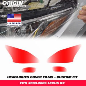 2003-2009 Lexus RX Precut Headlight PPF Clear Paint Protection Film Kit 2003-2009 Lexus RX Precut Headlight PPF Clear Paint Protection Film Kit