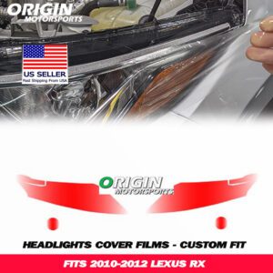 2010-2012 Lexus RX Precut Headlight PPF Clear Paint Protection Film Kit 2010-2012 Lexus RX Precut Headlight PPF Clear Paint Protection Film Kit