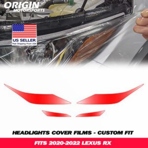 2020-2022 Lexus RX Precut Headlight PPF Clear Paint Protection Film Kit