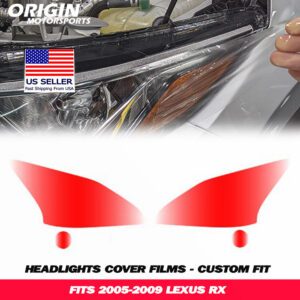 2005-2009 Lexus RX Precut Headlight PPF Clear Paint Protection Film Kit 2005-2009 Lexus RX Precut Headlight PPF Clear Paint Protection Film Kit