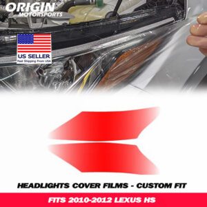 2010-2012 Lexus HS Precut Headlight PPF Clear Paint Protection Film Kit 2010-2012 Lexus HS Precut Headlight PPF Clear Paint Protection Film Kit