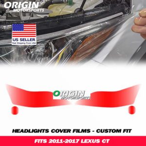 2011-2017 Lexus CT Precut Headlight PPF Clear Paint Protection Film Kit 2011-2017 Lexus CT Precut Headlight PPF Clear Paint Protection Film Kit