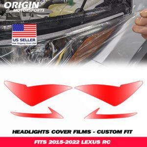 2015-2022 Lexus RC Precut Headlight PPF Clear Paint Protection Film Kit