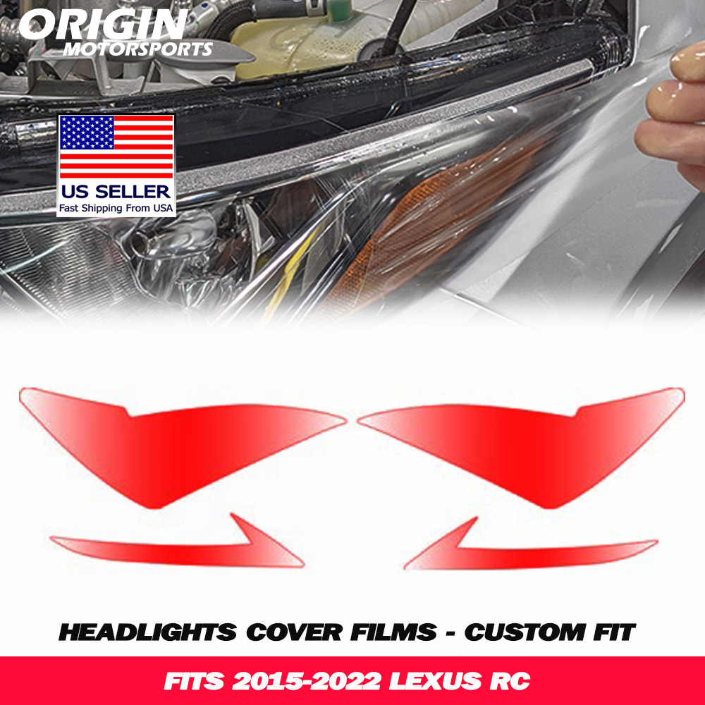 2015-2022 Lexus RC Precut Headlight PPF Clear Paint Protection Film Kit 2015-2022 Lexus RC Precut Headlight PPF Clear Paint Protection Film Kit