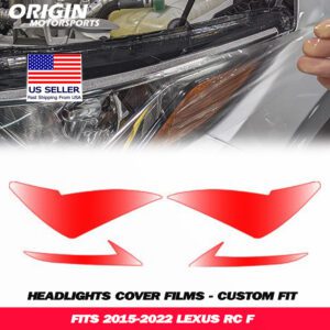 2015-2022 Lexus RC F Precut Headlight PPF Clear Paint Protection Film Kit 2015-2022 Lexus RC F Precut Headlight PPF Clear Paint Protection Film Kit