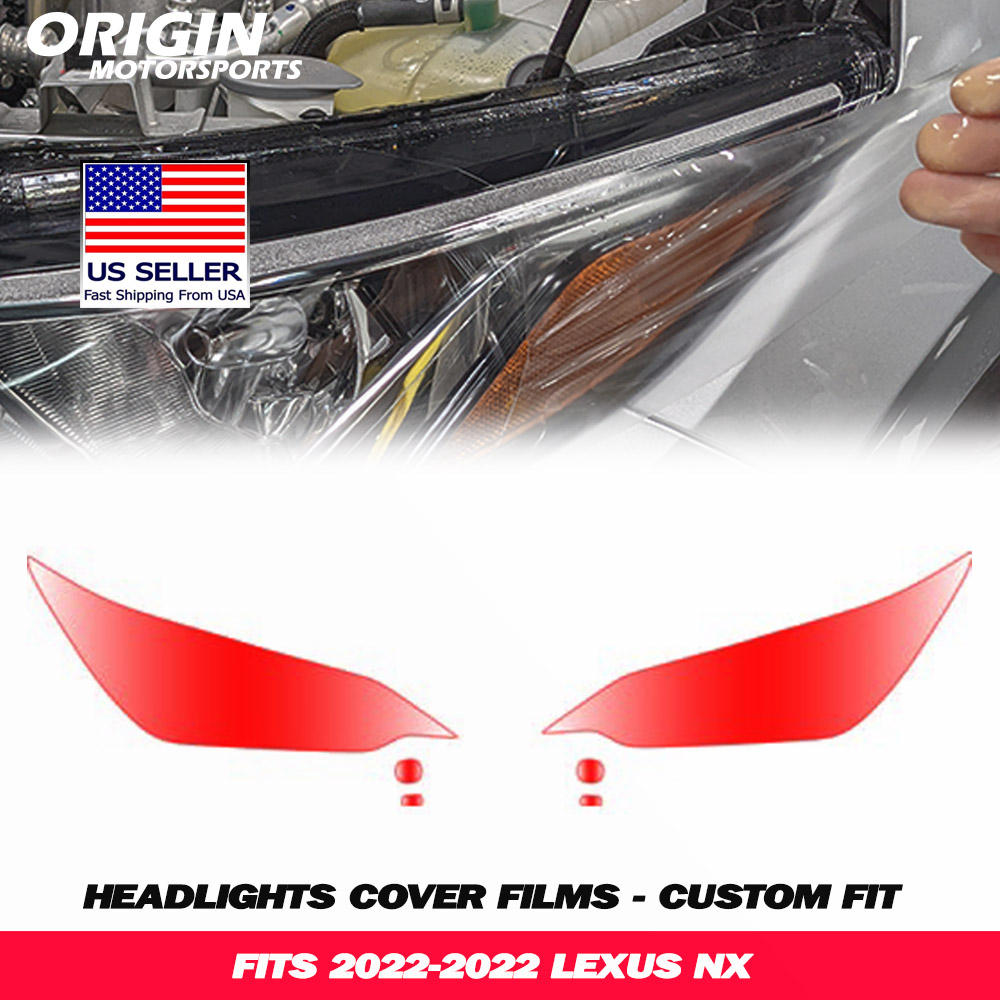 2022-2022 Lexus NX Precut Headlight PPF Clear Paint Protection Film Kit 2022-2022 Lexus NX Precut Headlight PPF Clear Paint Protection Film Kit