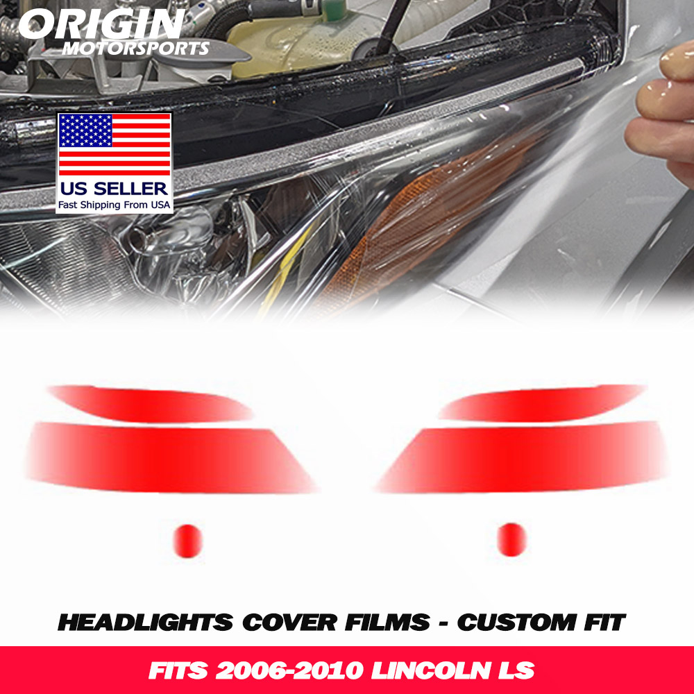 2006-2010 Lincoln LS Precut Headlight PPF Clear Paint Protection Film Kit 2006-2010 Lincoln LS Precut Headlight PPF Clear Paint Protection Film Kit