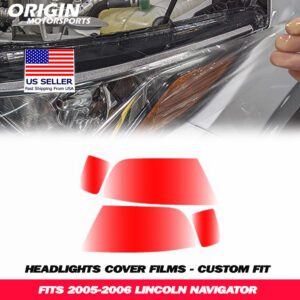 2005-2006 Lincoln NAVIGATOR Precut Headlight PPF Clear Paint Protection Film Kit 2005-2006 Lincoln NAVIGATOR Precut Headlight PPF Clear Paint Protection Film Kit