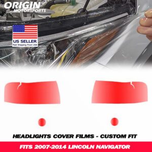 2007-2014 Lincoln NAVIGATOR Precut Headlight PPF Clear Paint Protection Film Kit