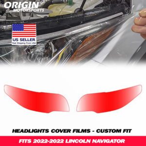 2022-2022 Lincoln NAVIGATOR Precut Headlight PPF Clear Paint Protection Film Kit 2022-2022 Lincoln NAVIGATOR Precut Headlight PPF Clear Paint Protection Film Kit