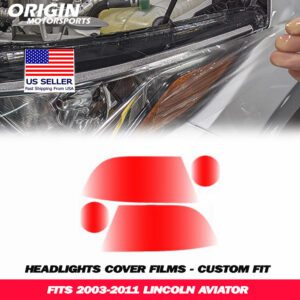 2003-2011 Lincoln AVIATOR Precut Headlight PPF Clear Paint Protection Film Kit 2003-2011 Lincoln AVIATOR Precut Headlight PPF Clear Paint Protection Film Kit
