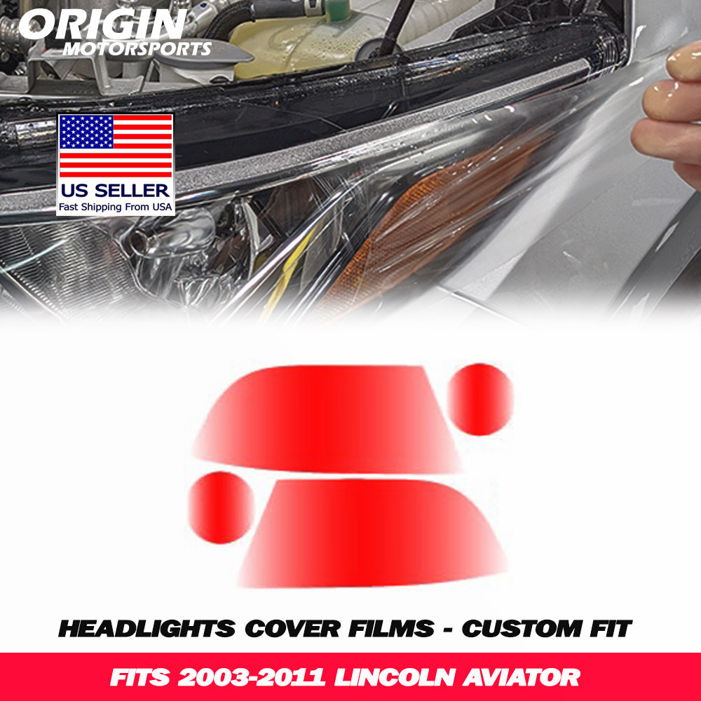 2003-2011 Lincoln AVIATOR Precut Headlight PPF Clear Paint Protection Film Kit 2003-2011 Lincoln AVIATOR Precut Headlight PPF Clear Paint Protection Film Kit