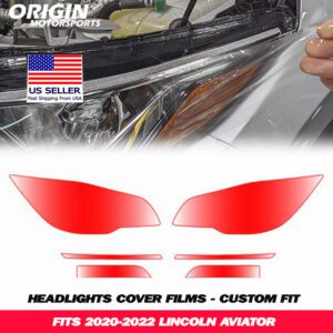 2020-2022 Lincoln AVIATOR Precut Headlight PPF Clear Paint Protection Film Kit 2020-2022 Lincoln AVIATOR Precut Headlight PPF Clear Paint Protection Film Kit
