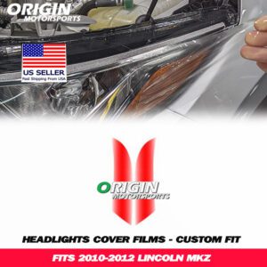 2010-2012 Lincoln MKZ Precut Headlight PPF Clear Paint Protection Film Kit 2010-2012 Lincoln MKZ Precut Headlight PPF Clear Paint Protection Film Kit
