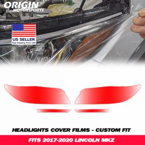2017-2020 Lincoln MKZ Precut Headlight PPF Clear Paint Protection Film Kit