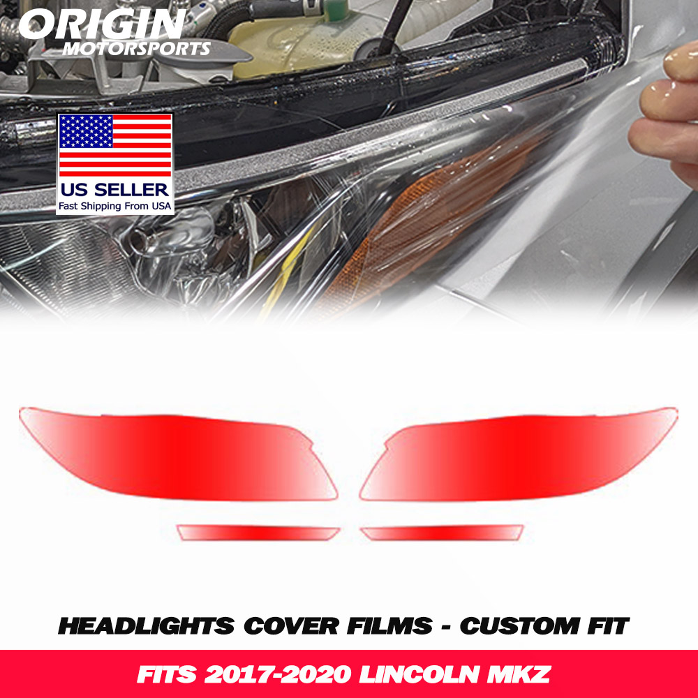 2017-2020 Lincoln MKZ Precut Headlight PPF Clear Paint Protection Film Kit 2017-2020 Lincoln MKZ Precut Headlight PPF Clear Paint Protection Film Kit