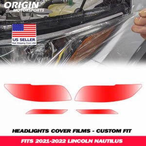 2021-2022 Lincoln NAUTILUS Precut Headlight PPF Clear Paint Protection Film Kit 2021-2022 Lincoln NAUTILUS Precut Headlight PPF Clear Paint Protection Film Kit