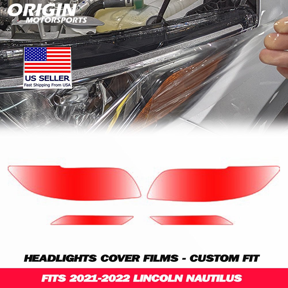 2021-2022 Lincoln NAUTILUS Precut Headlight PPF Clear Paint Protection Film Kit 2021-2022 Lincoln NAUTILUS Precut Headlight PPF Clear Paint Protection Film Kit