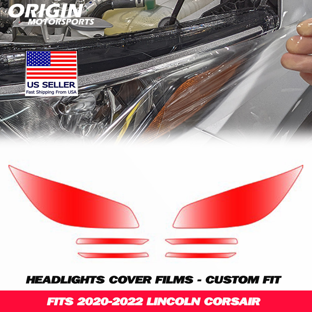 2020-2022 Lincoln CORSAIR Precut Headlight PPF Clear Paint Protection Film Kit 2020-2022 Lincoln CORSAIR Precut Headlight PPF Clear Paint Protection Film Kit