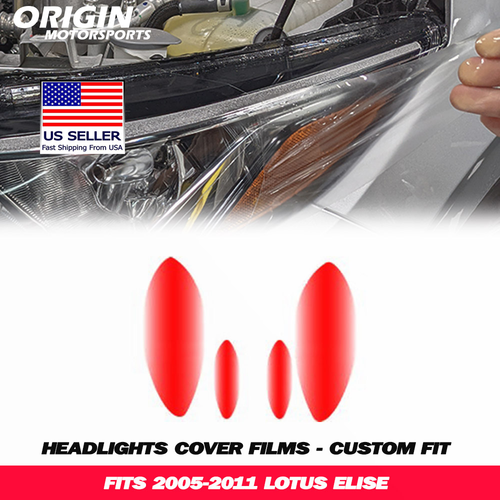 2005-2011 Lotus ELISE Precut Headlight PPF Clear Paint Protection Film Kit 2005-2011 Lotus ELISE Precut Headlight PPF Clear Paint Protection Film Kit