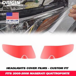 2005-2008 Maserati QUATTROPORTE Precut Headlight PPF Clear Paint Protection Film Kit 2005-2008 Maserati QUATTROPORTE Precut Headlight PPF Clear Paint Protection Film Kit