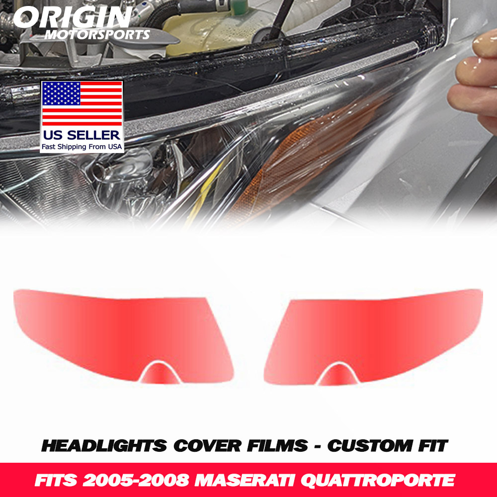 2005-2008 Maserati QUATTROPORTE Precut Headlight PPF Clear Paint Protection Film Kit 2005-2008 Maserati QUATTROPORTE Precut Headlight PPF Clear Paint Protection Film Kit