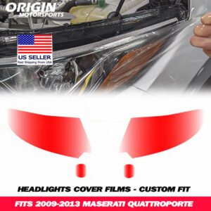 2009-2013 Maserati QUATTROPORTE Precut Headlight PPF Clear Paint Protection Film Kit 2009-2013 Maserati QUATTROPORTE Precut Headlight PPF Clear Paint Protection Film Kit