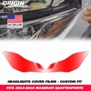2014-2016 Maserati QUATTROPORTE Precut Headlight PPF Clear Paint Protection Film Kit 2014-2016 Maserati QUATTROPORTE Precut Headlight PPF Clear Paint Protection Film Kit