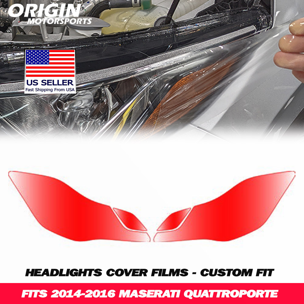 2014-2016 Maserati QUATTROPORTE Precut Headlight PPF Clear Paint Protection Film Kit 2014-2016 Maserati QUATTROPORTE Precut Headlight PPF Clear Paint Protection Film Kit