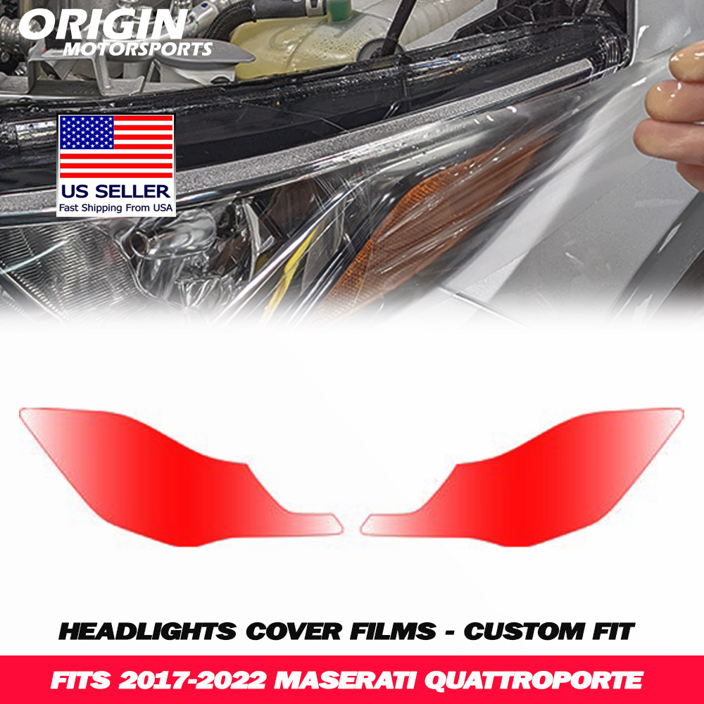 2017-2022 Maserati QUATTROPORTE Precut Headlight PPF Clear Paint Protection Film Kit