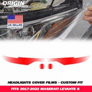 2017-2022 Maserati LEVANTE S Precut Headlight PPF Clear Paint Protection Film Kit 2017-2022 Maserati LEVANTE S Precut Headlight PPF Clear Paint Protection Film Kit