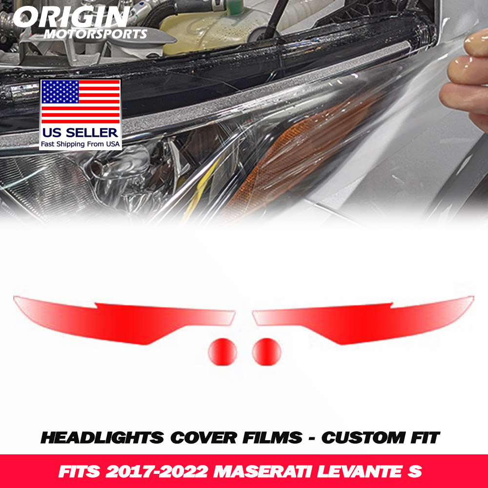 2017-2022 Maserati LEVANTE S Precut Headlight PPF Clear Paint Protection Film Kit 2017-2022 Maserati LEVANTE S Precut Headlight PPF Clear Paint Protection Film Kit