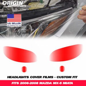 2006-2008 Mazda MX-5 MIATA Precut Headlight PPF Clear Paint Protection Film Kit 2006-2008 Mazda MX-5 MIATA Precut Headlight PPF Clear Paint Protection Film Kit