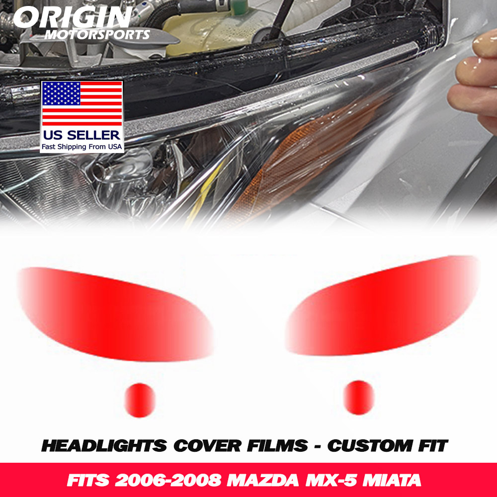 2006-2008 Mazda MX-5 MIATA Precut Headlight PPF Clear Paint Protection Film Kit 2006-2008 Mazda MX-5 MIATA Precut Headlight PPF Clear Paint Protection Film Kit