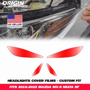 2016-2022 Mazda MX-5 MIATA RF Precut Headlight PPF Clear Paint Protection Film Kit 2016-2022 Mazda MX-5 MIATA RF Precut Headlight PPF Clear Paint Protection Film Kit
