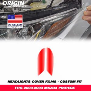 2003-2003 Mazda PROTEGE Precut Headlight PPF Clear Paint Protection Film Kit 2003-2003 Mazda PROTEGE Precut Headlight PPF Clear Paint Protection Film Kit