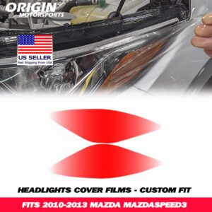 2010-2013 Mazda MAZDASPEED3 Precut Headlight PPF Clear Paint Protection Film Kit