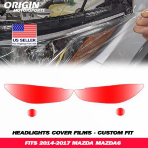 2014-2017 Mazda MAZDA6 Precut Headlight PPF Clear Paint Protection Film Kit 2014-2017 Mazda MAZDA6 Precut Headlight PPF Clear Paint Protection Film Kit