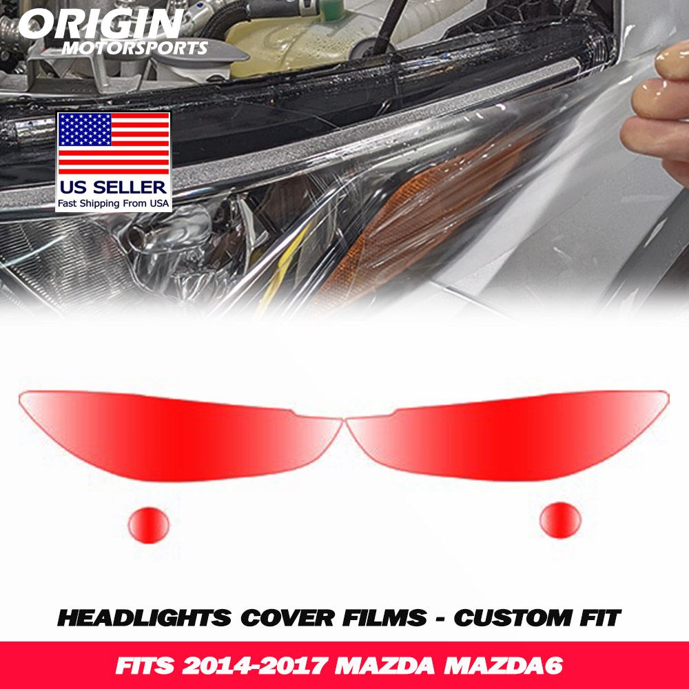 2014-2017 Mazda MAZDA6 Precut Headlight PPF Clear Paint Protection Film Kit 2014-2017 Mazda MAZDA6 Precut Headlight PPF Clear Paint Protection Film Kit