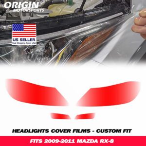 2009-2011 Mazda RX-8 Precut Headlight PPF Clear Paint Protection Film Kit 2009-2011 Mazda RX-8 Precut Headlight PPF Clear Paint Protection Film Kit