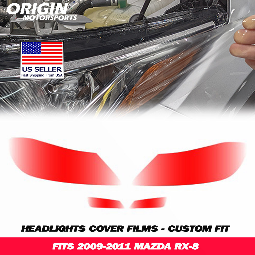 2009-2011 Mazda RX-8 Precut Headlight PPF Clear Paint Protection Film Kit 2009-2011 Mazda RX-8 Precut Headlight PPF Clear Paint Protection Film Kit