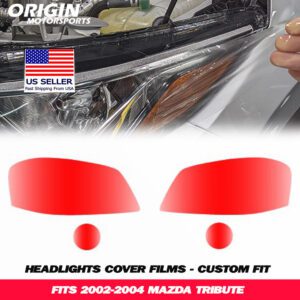 2002-2004 Mazda TRIBUTE Precut Headlight PPF Clear Paint Protection Film Kit 2002-2004 Mazda TRIBUTE Precut Headlight PPF Clear Paint Protection Film Kit