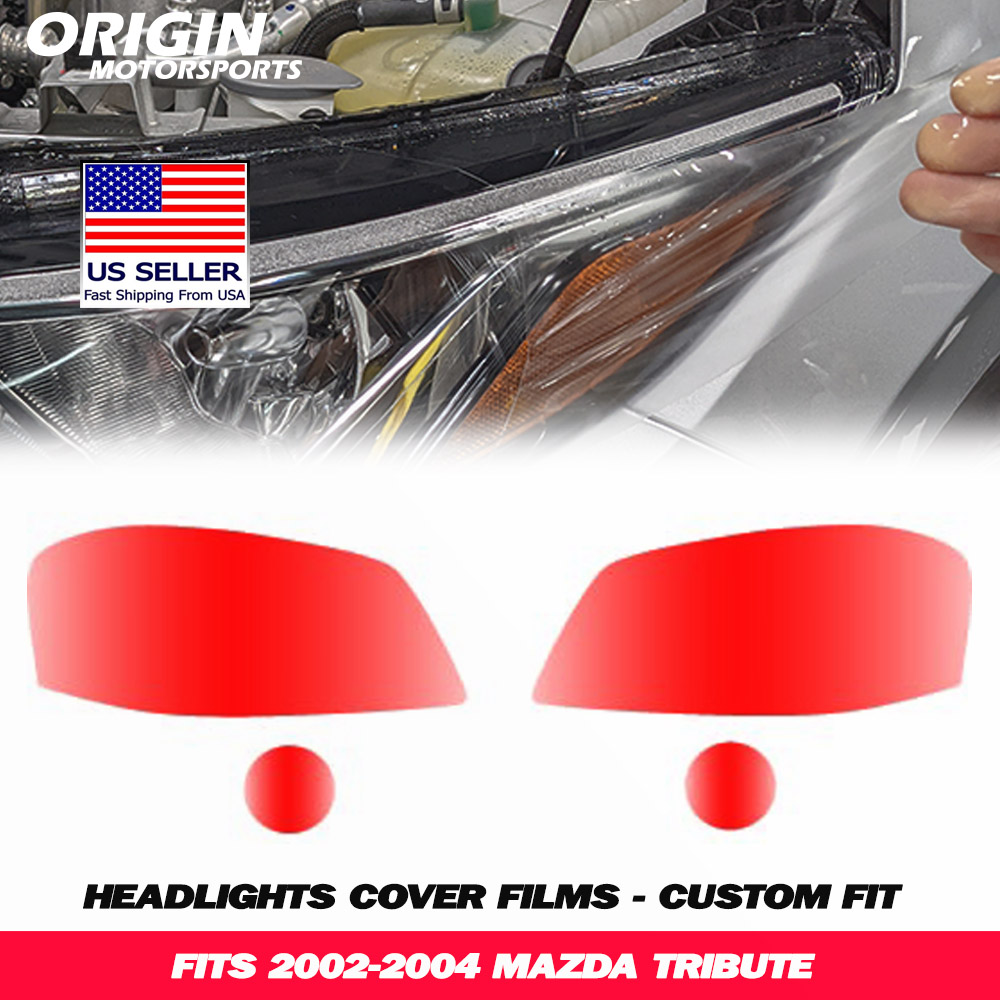 2002-2004 Mazda TRIBUTE Precut Headlight PPF Clear Paint Protection Film Kit