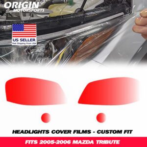2005-2006 Mazda TRIBUTE Precut Headlight PPF Clear Paint Protection Film Kit 2005-2006 Mazda TRIBUTE Precut Headlight PPF Clear Paint Protection Film Kit