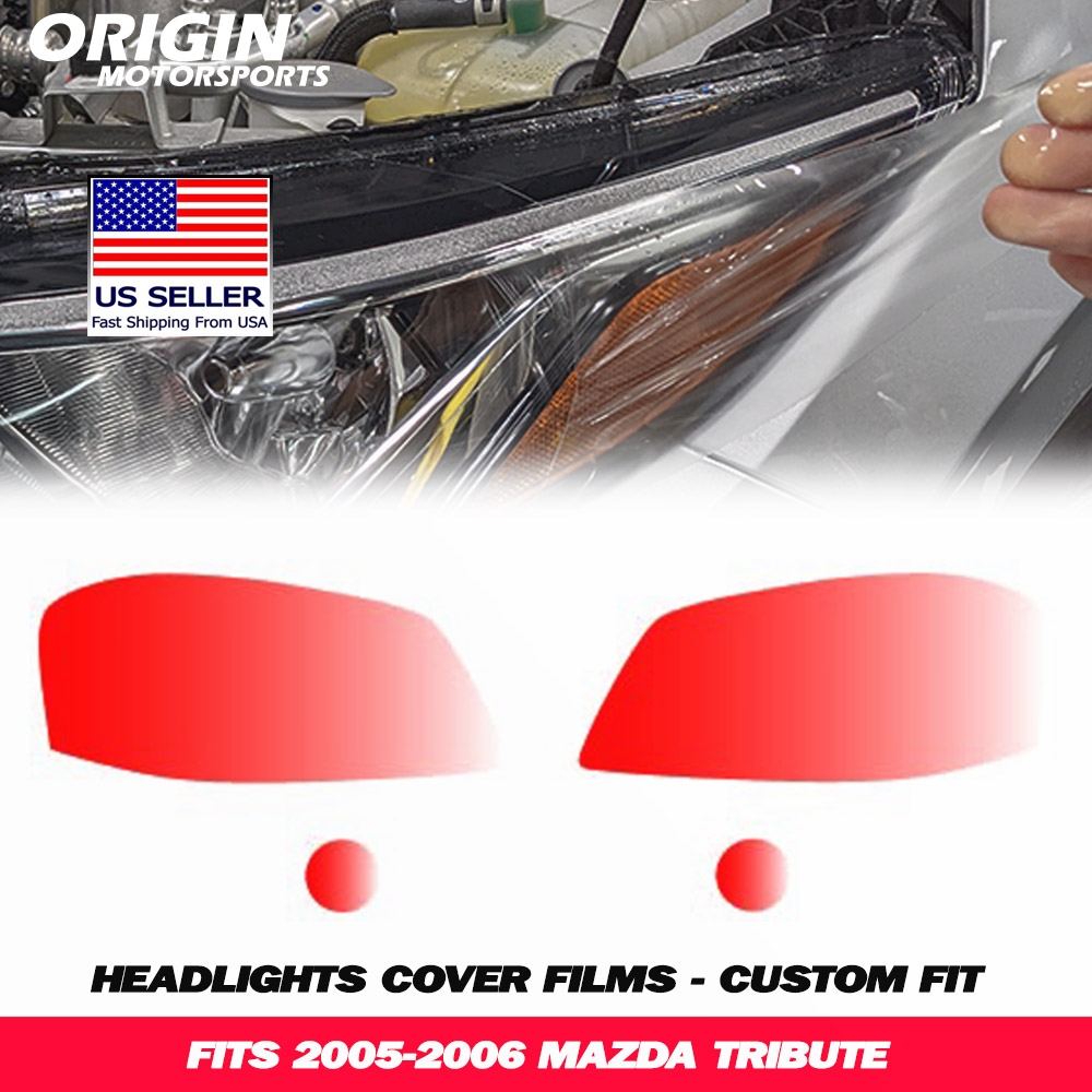 2005-2006 Mazda TRIBUTE Precut Headlight PPF Clear Paint Protection Film Kit 2005-2006 Mazda TRIBUTE Precut Headlight PPF Clear Paint Protection Film Kit