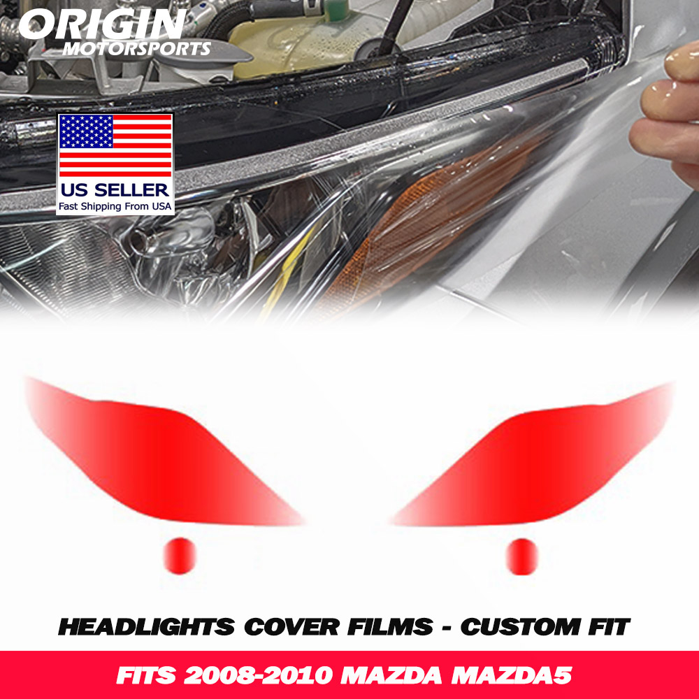 2008-2010 Mazda MAZDA5 Precut Headlight PPF Clear Paint Protection Film Kit 2008-2010 Mazda MAZDA5 Precut Headlight PPF Clear Paint Protection Film Kit