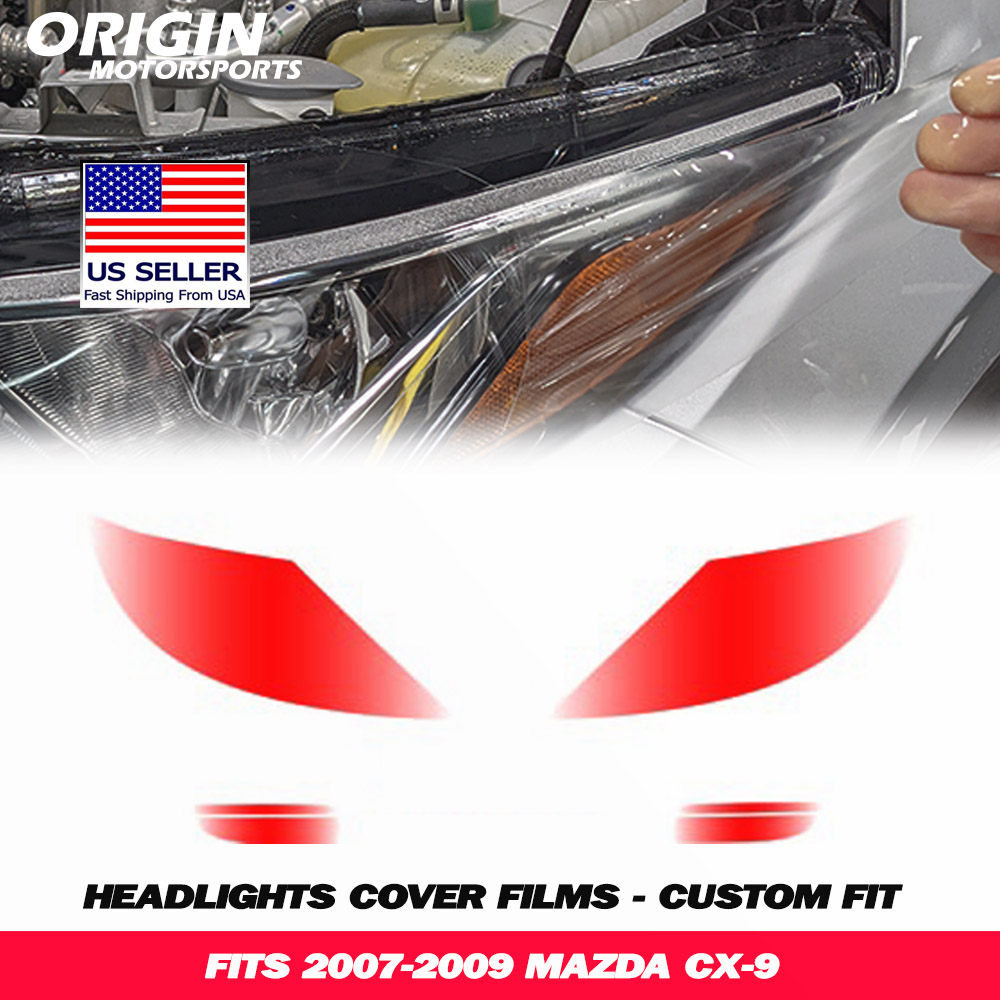 2007-2009 Mazda CX-9 Precut Headlight PPF Clear Paint Protection Film Kit 2007-2009 Mazda CX-9 Precut Headlight PPF Clear Paint Protection Film Kit