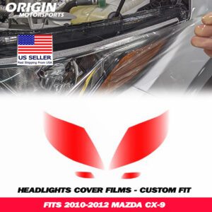2010-2012 Mazda CX-9 Precut Headlight PPF Clear Paint Protection Film Kit 2010-2012 Mazda CX-9 Precut Headlight PPF Clear Paint Protection Film Kit