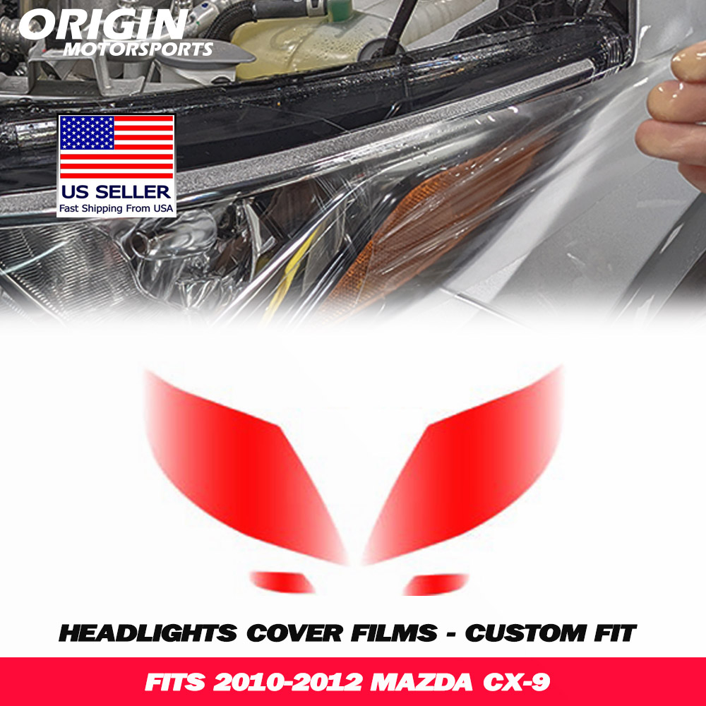 2010-2012 Mazda CX-9 Precut Headlight PPF Clear Paint Protection Film Kit 2010-2012 Mazda CX-9 Precut Headlight PPF Clear Paint Protection Film Kit