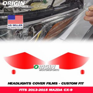 2013-2015 Mazda CX-9 Precut Headlight PPF Clear Paint Protection Film Kit 2013-2015 Mazda CX-9 Precut Headlight PPF Clear Paint Protection Film Kit